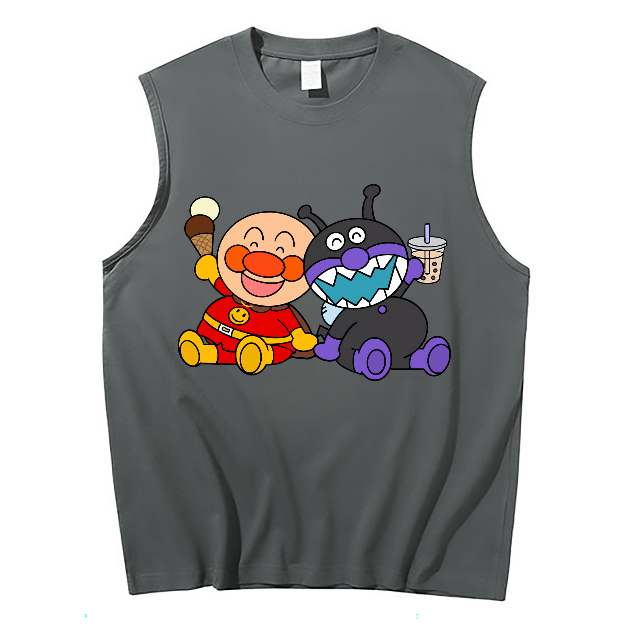 （画像用） アンパンマン Anpanman コットン100％タンクトップ（フロントプリント）